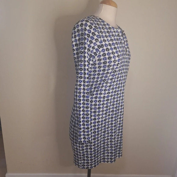 Diane Von Furstenberg Reina Check dot print dress SZ 8 - Picture 5 of 11